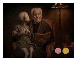 Richard Wood BIO WPPI Award Winning Image Alien and farmer chapter 3 -2 with medal
