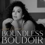 Kara Marie black and white boudoir photo